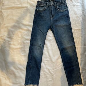 Zara skinny blue jeans